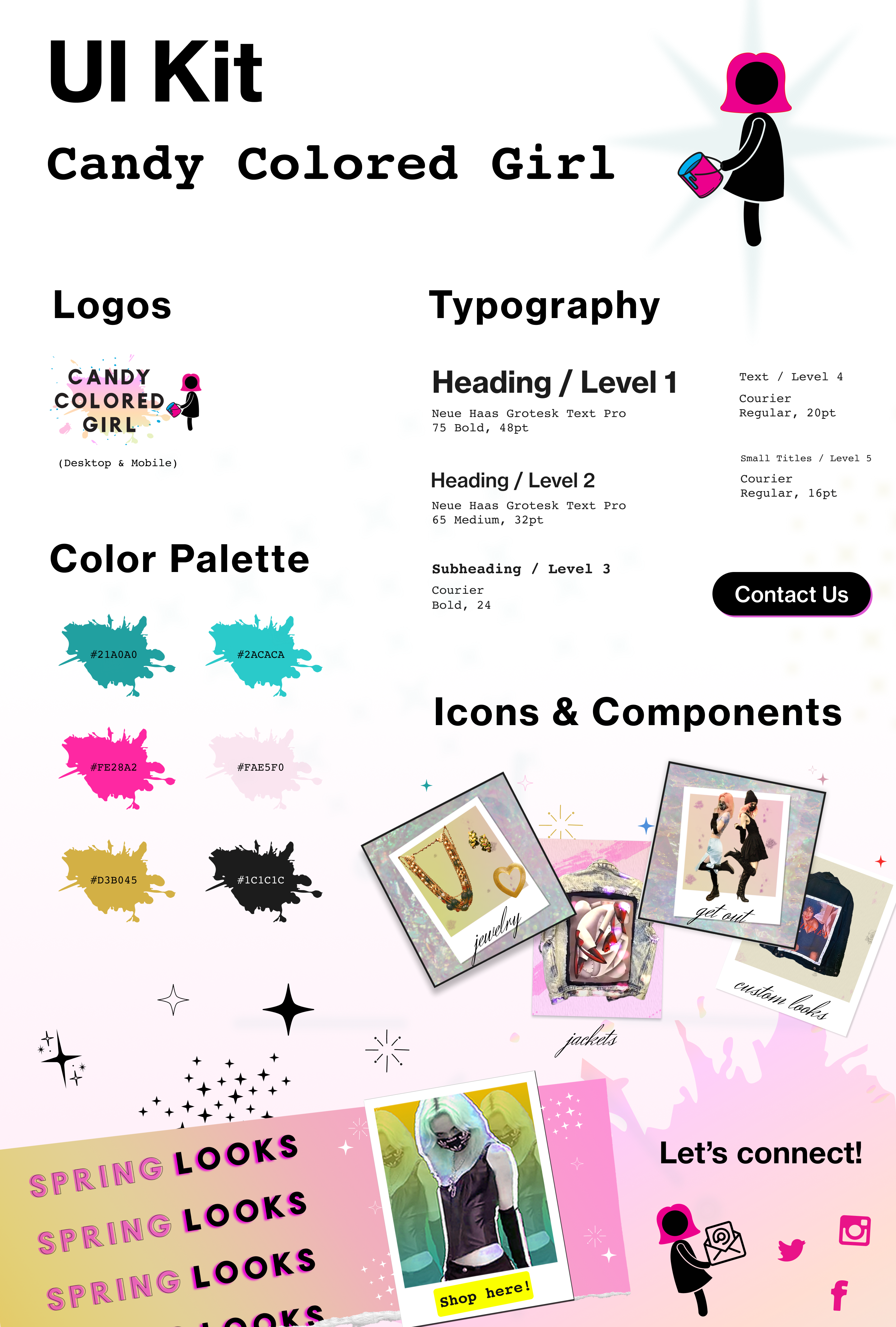 Candy Colored Girl brand kit