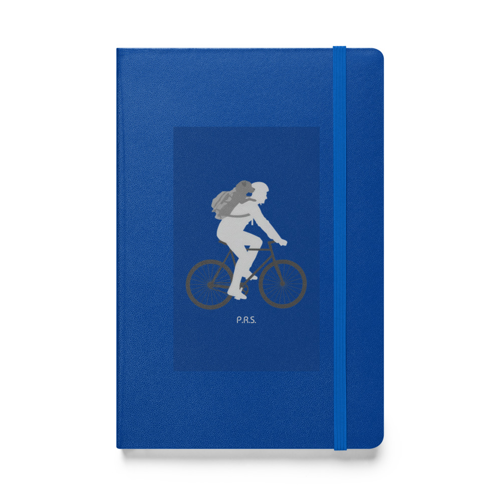 Custom hardcover notebook blue
