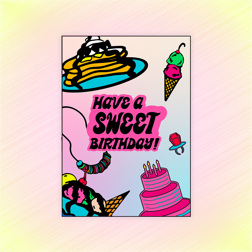 Birthday card design 1