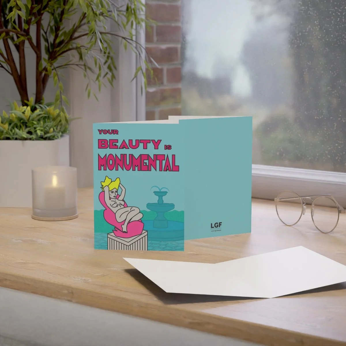 Beauty is Monumental card lifestyle photo