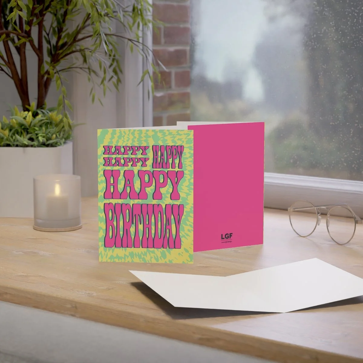 Happy Birthday card lifestyle photo