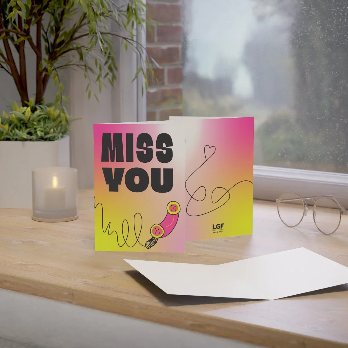 Miss You card lifestyle photo