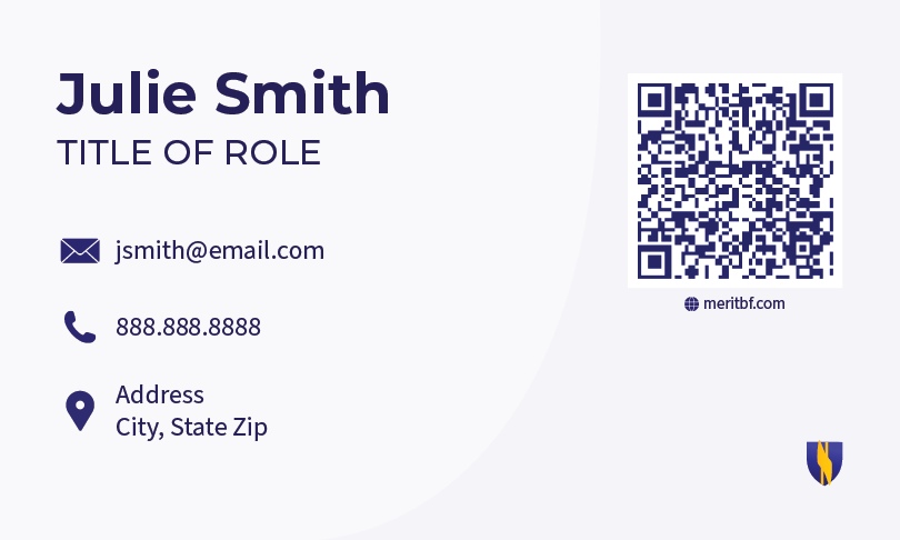 Merit business card back
